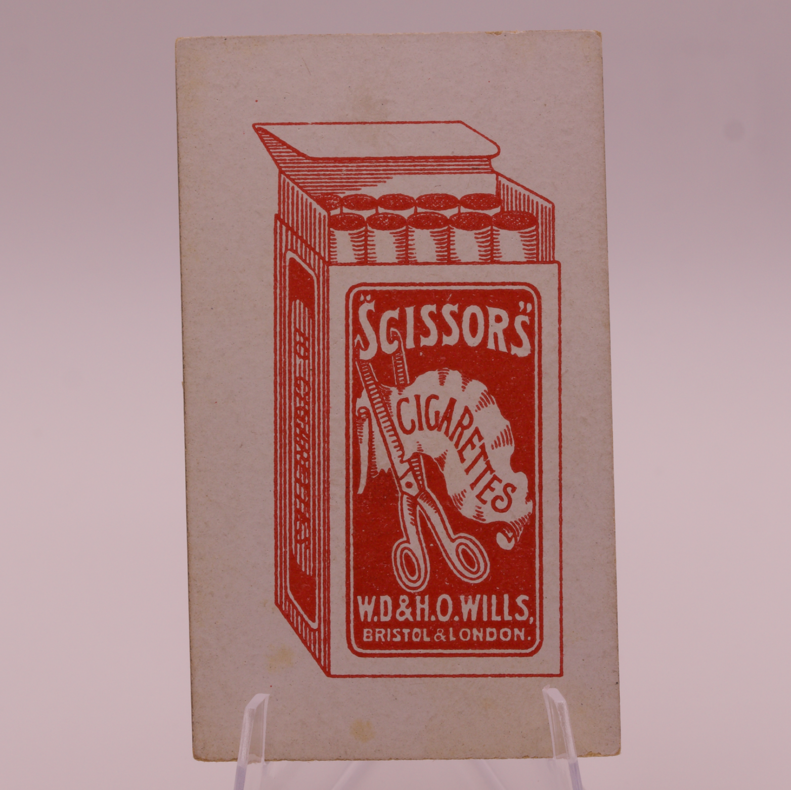 Antique Wills Scissors Cigarettes Card No 18 Denmark W.D. & H.O. Wills Bristol