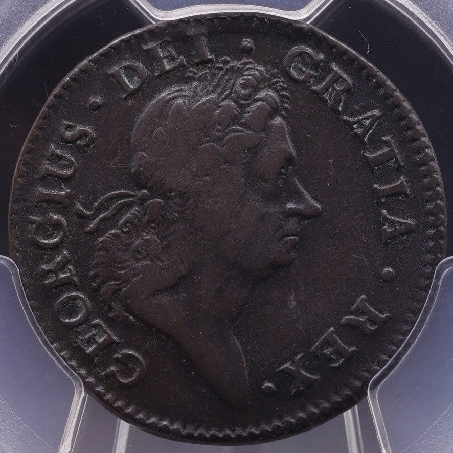 1723/2 Hibernia Halfpenny Copper Colonial PCGS VF25 Wood's Coinage Overdate