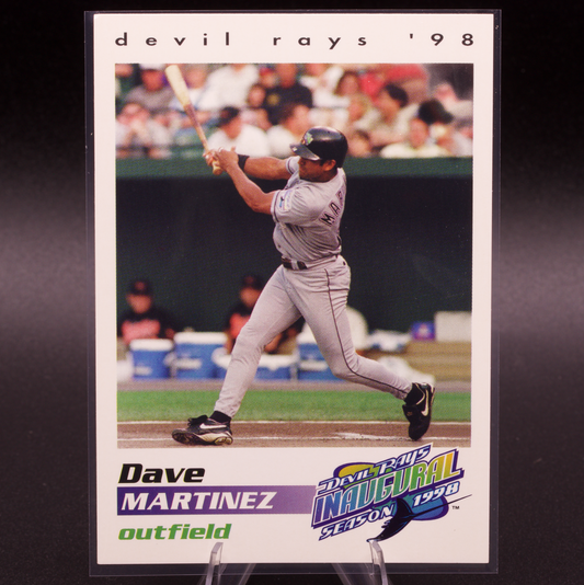 1998 Tampa Bay Devil Rays Team Issue Dave Martinez #16 Inaugural Season Card
