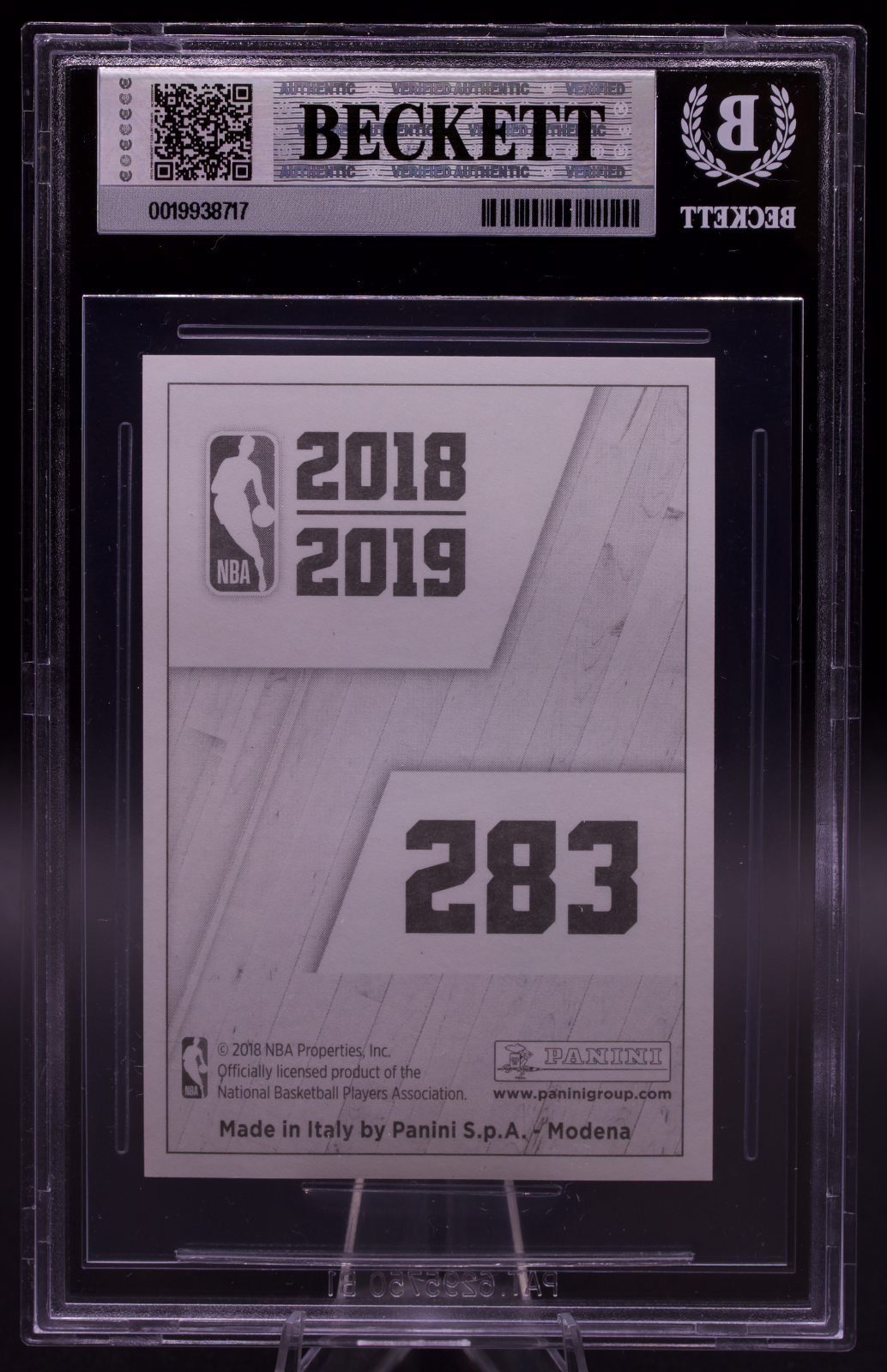 2018-19 Panini European Sticker LeBron James #283 New BGS Holder 9 Mint Lakers
