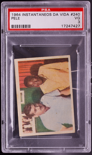 1964 Instantaneos Da Vida Do Rei Pele #240 Pelé PSA 3 VG Brazil Soccer Card
