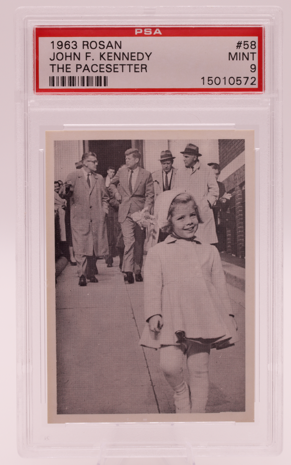 1963 Rosan John F. Kennedy No. 58 The Pacesetter PSA 9 MINT JFK Card