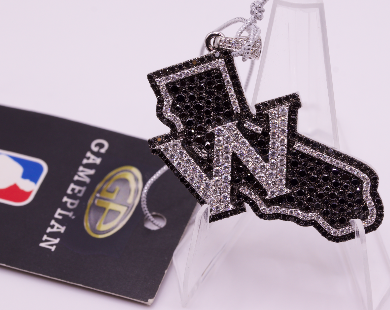 Golden State Warriors 14K Gold Diamond Pendant 3.83ctw MSRP $10,200