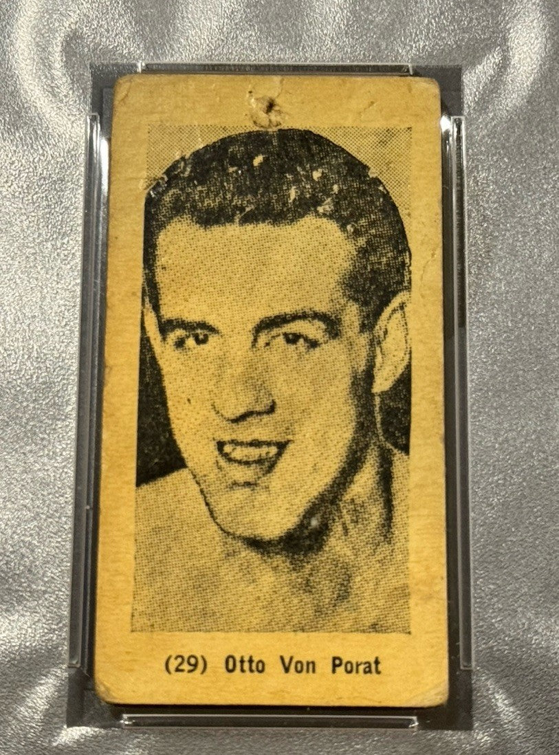 1927 E211 York Caramel Otto Von Porat #29 PSA 1 • Vintage Boxing HOF Card