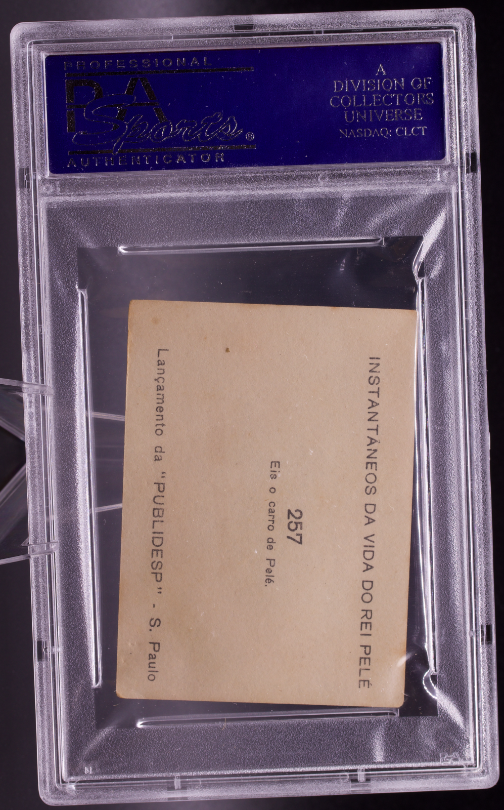 1964 Instantaneos Da Vida #257 Pele PSA 3 VG Mercedes Car Brazil Soccer Card