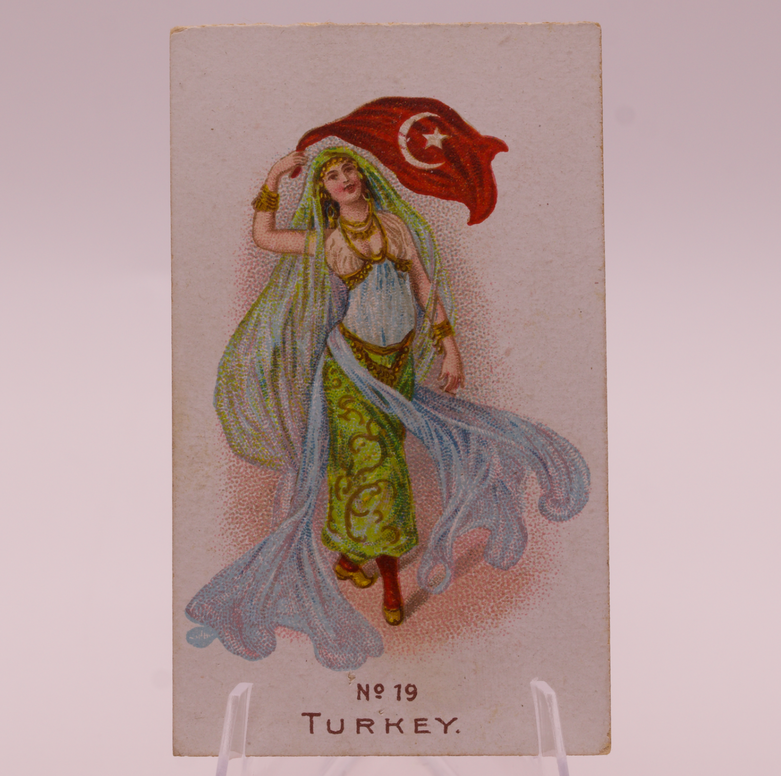 Wills United Service Cigarettes Card No. 19 Turkey Antique Tobacco Card Bristol