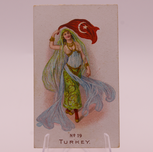 Wills United Service Cigarettes Card No. 19 Turkey Antique Tobacco Card Bristol