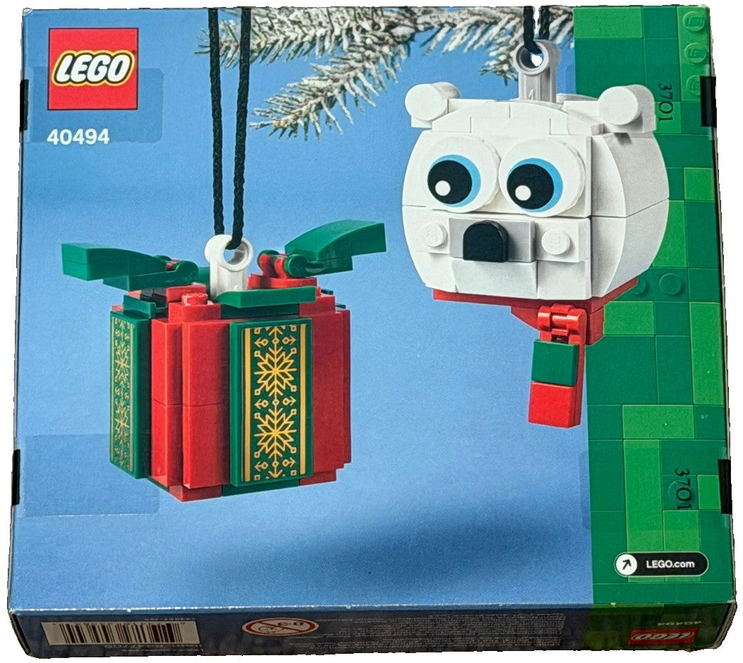 LEGO 40494 Polar Bear & Gift Pack Christmas Tree Ornament Set NEW SEALED Retired