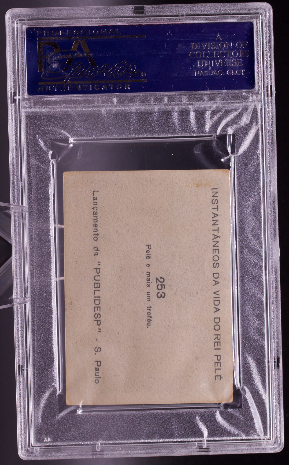 1964 Instantaneos Da Vida #253 Pele PSA 3.5 VG+ Santos Trophy Soccer Card