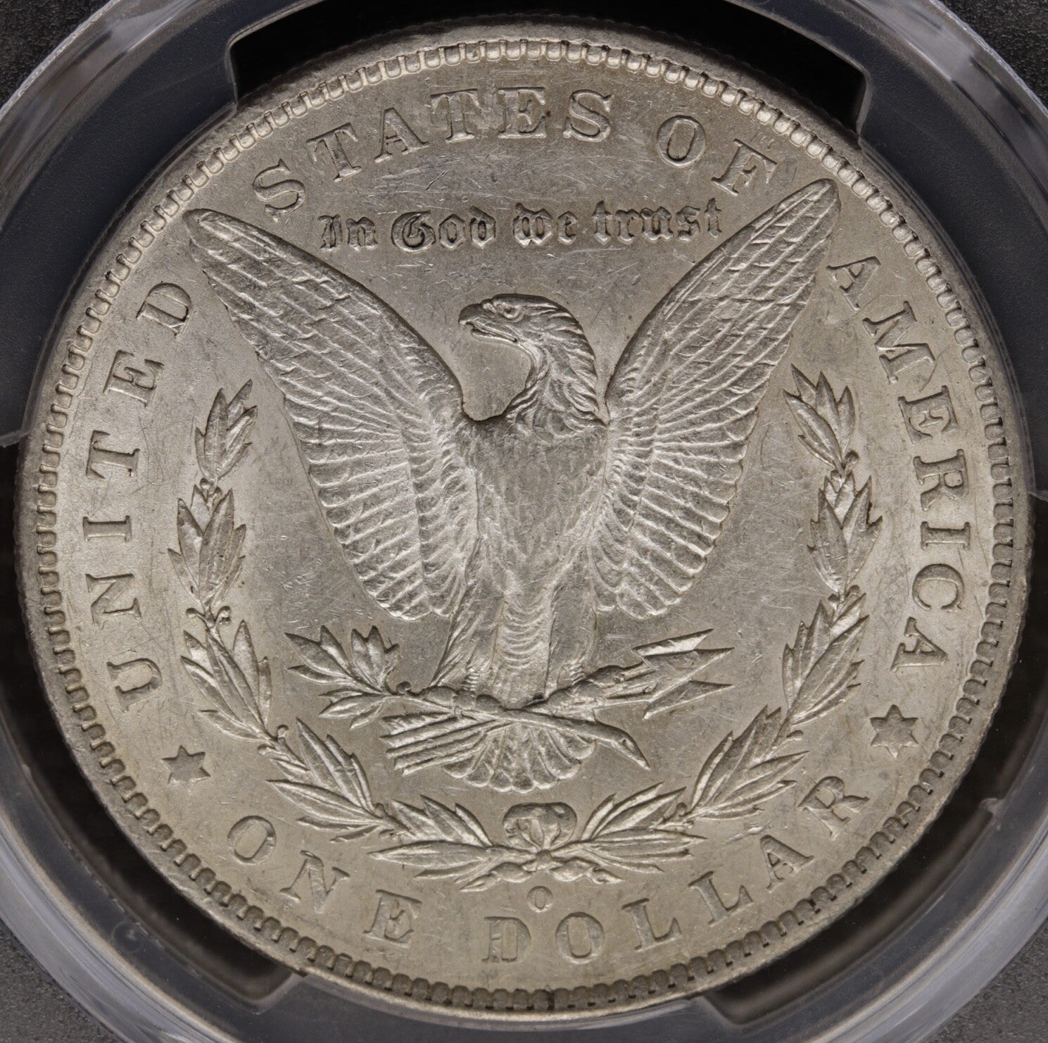 1886-O Morgan Silver Dollar PCGS AU55 Gold Shield Semi-Key Date Rare Collectible