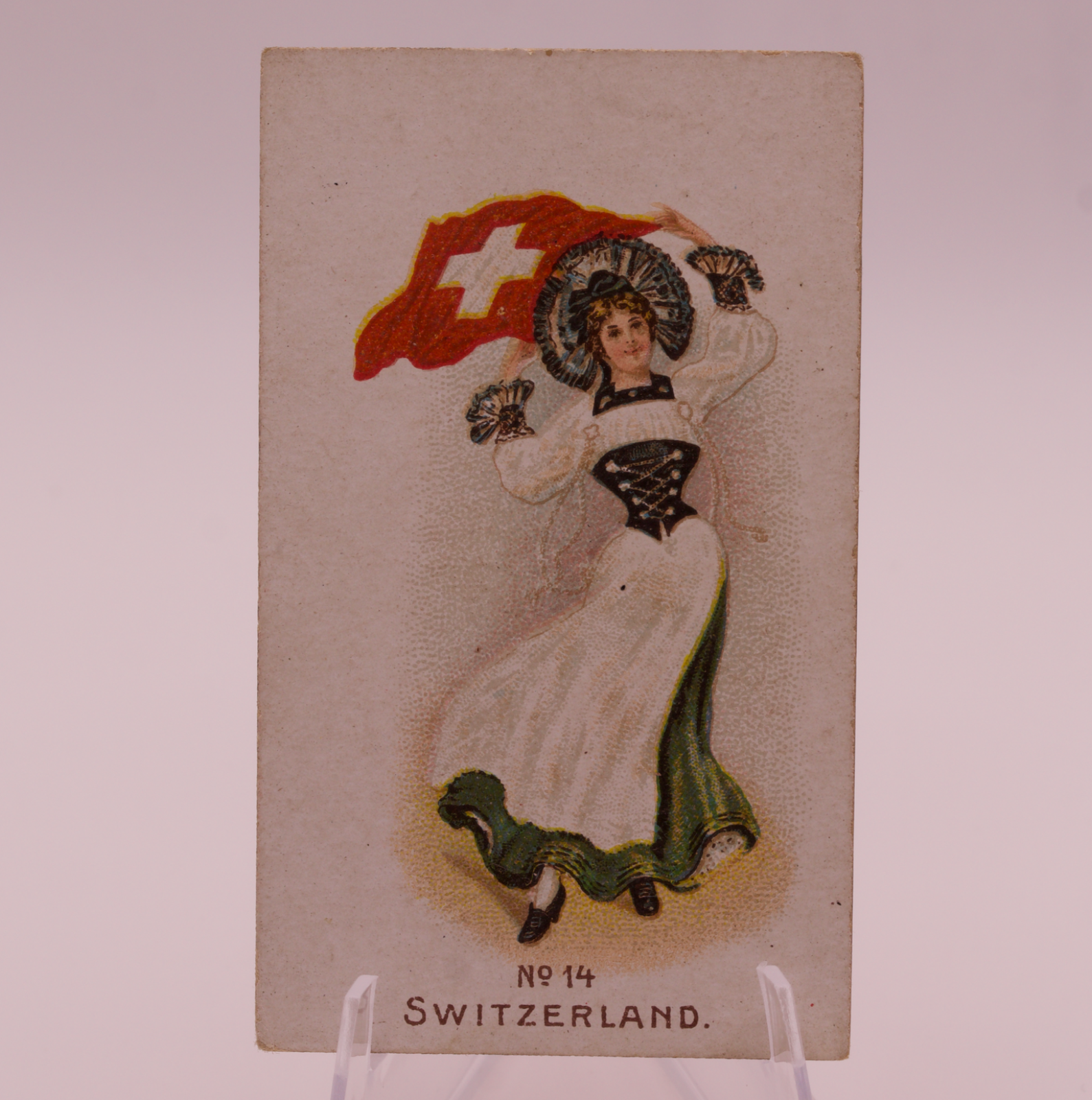 Antique Wills Scissors Cigarettes Card No 14 Switzerland W.D. & H.O. Wills UK
