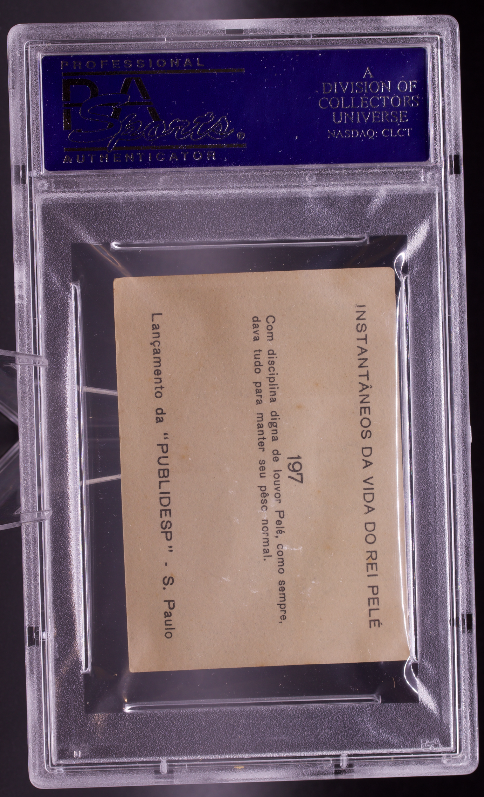 1964 Instantaneos Da Vida #197 Pele PSA 4 VG-EX Weigh In Scale Soccer Card
