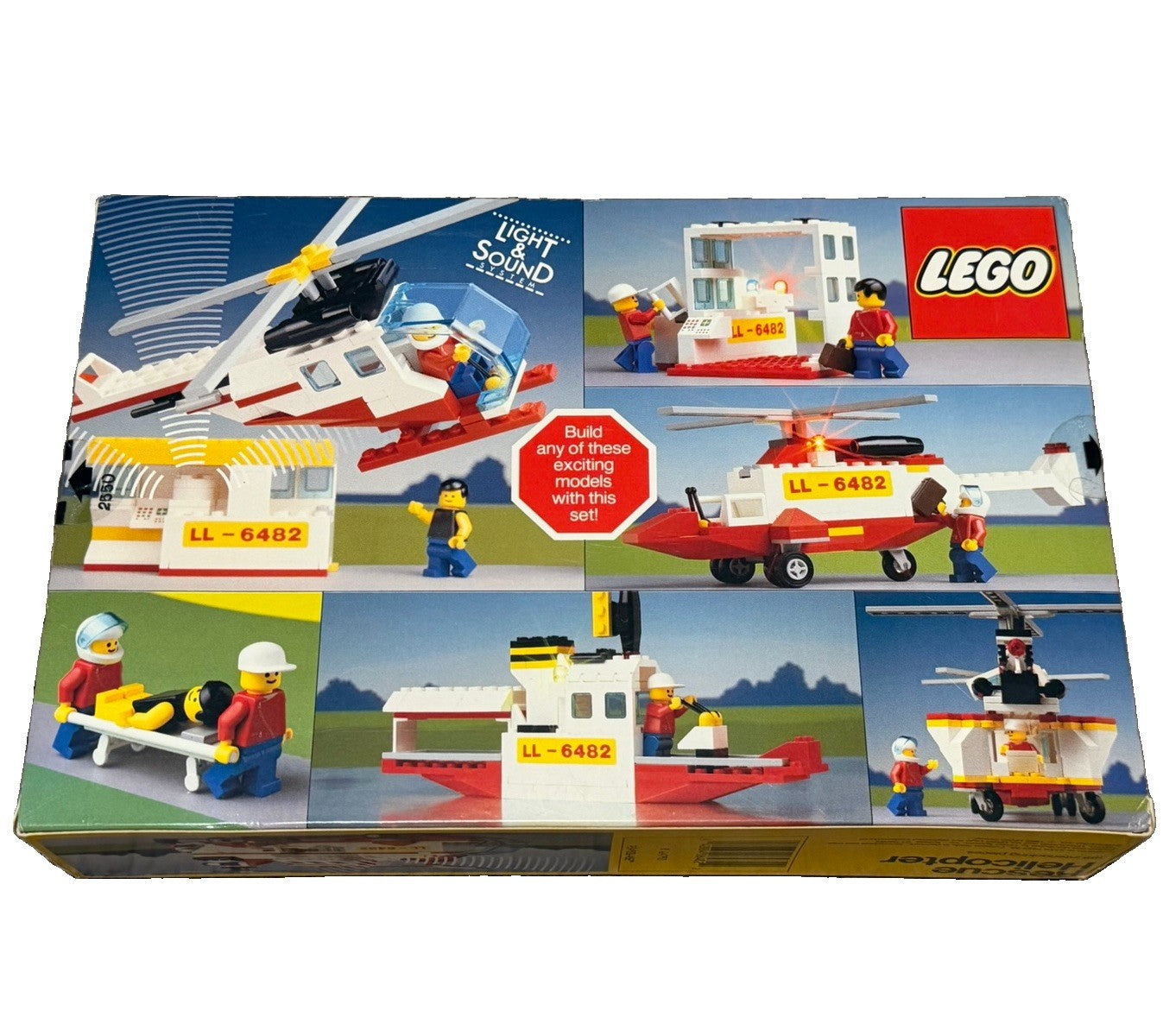 1989 LEGO Legoland Light Sound Rescue Helicopter 6482 NEW SEALED Vintage