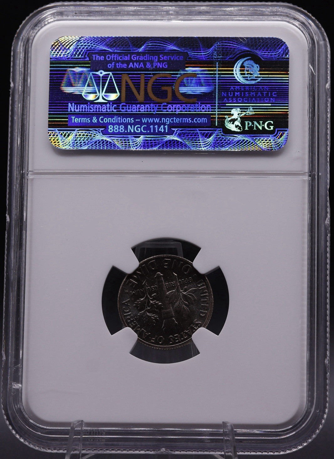 1958 Roosevelt Dime MS66 NGC • Brilliant Uncirculated • Toner