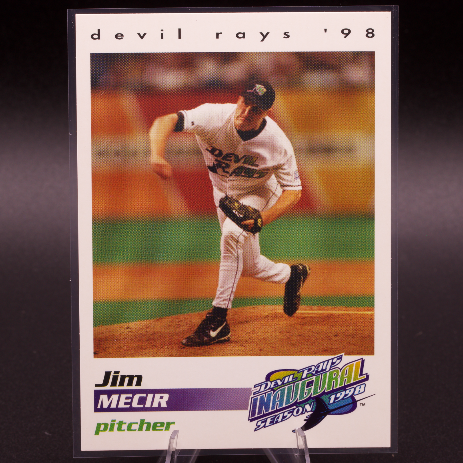 1998 Tampa Bay Devil Rays Team Issue Jim Mecir #19 Inaugural Season Card