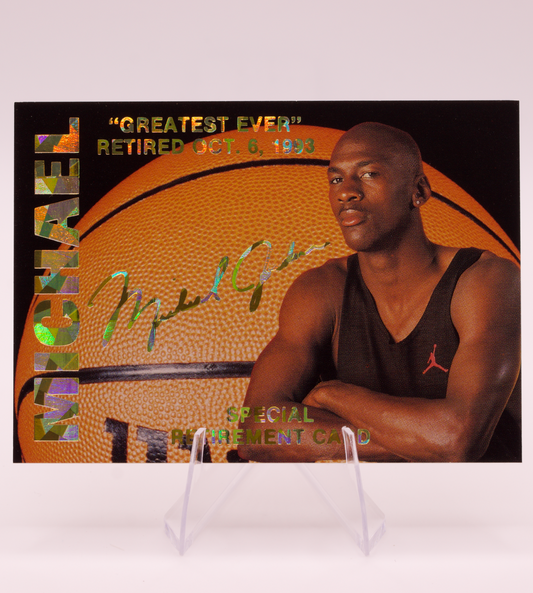 1993-94 Sports Stars USA Michael Jordan Greatest Ever Retirement Card /15000