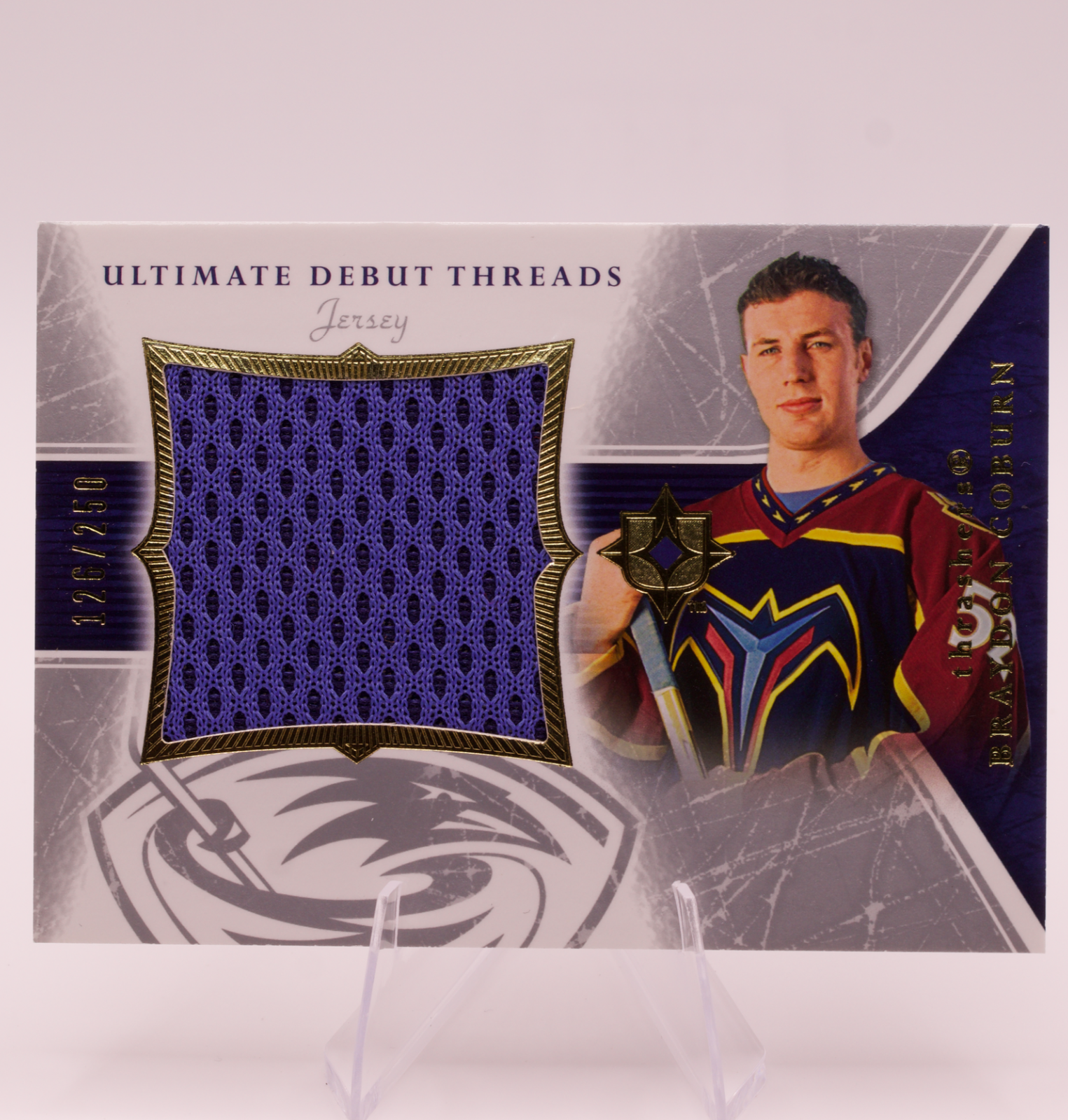 2005-06 Upper Deck Ultimate Collection Braydon Coburn Debut Threads Jersey /250