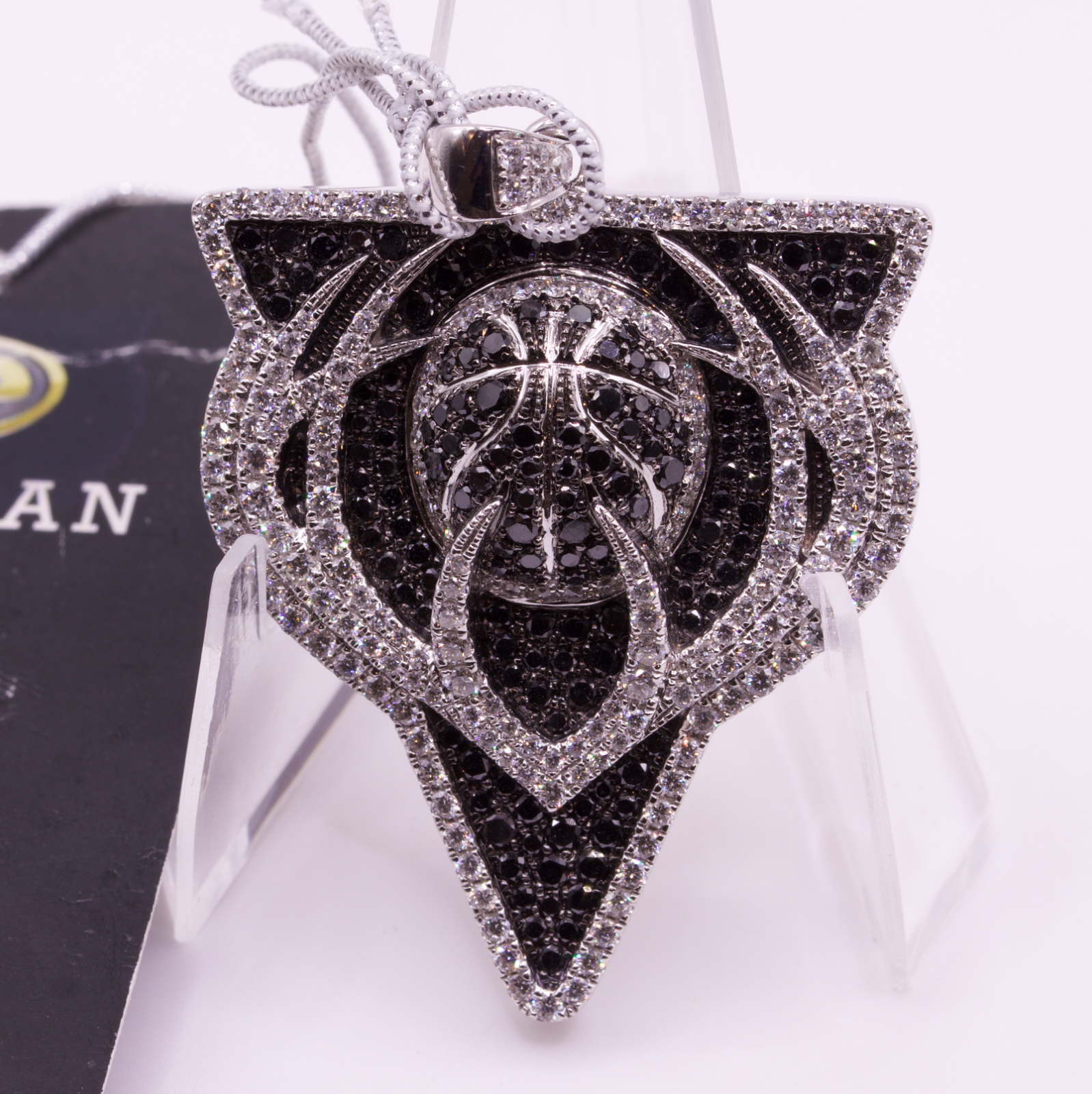 Milwaukee Bucks Gameplan NBA Pendant 14K White Gold 3.82ctw Diamonds