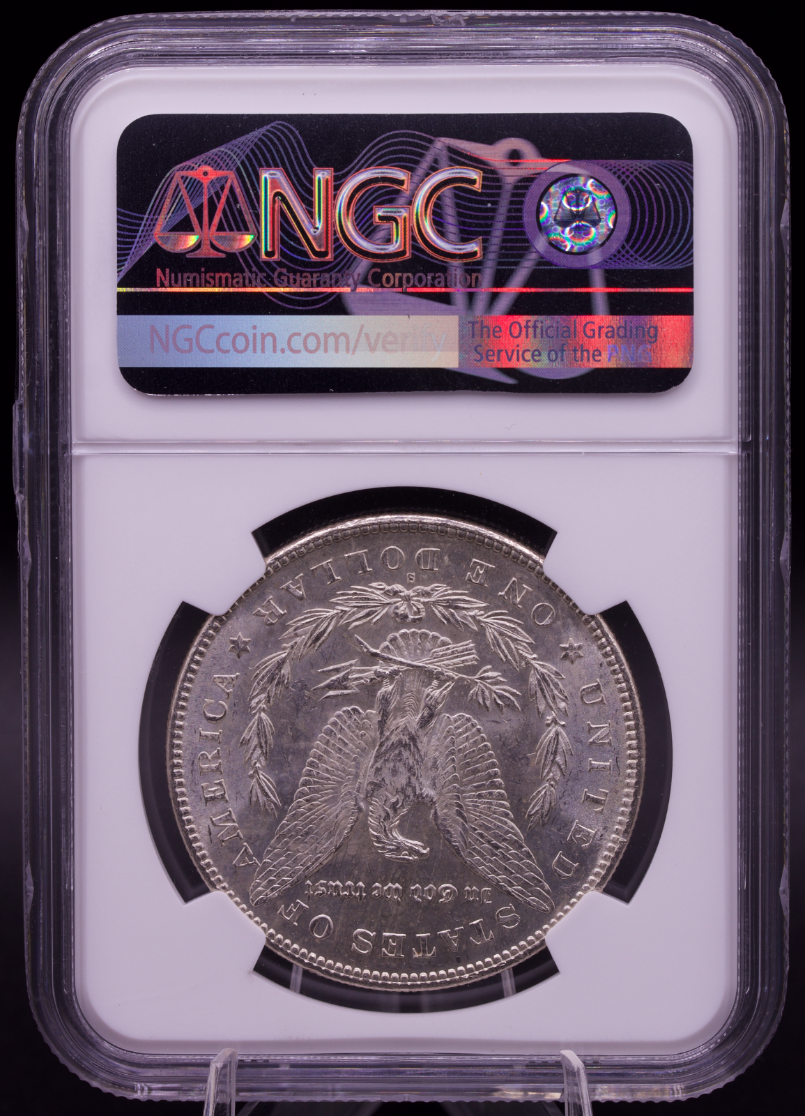 1878-S Morgan Silver Dollar NGC MS63 New York Bank Hoard Treasury Bag