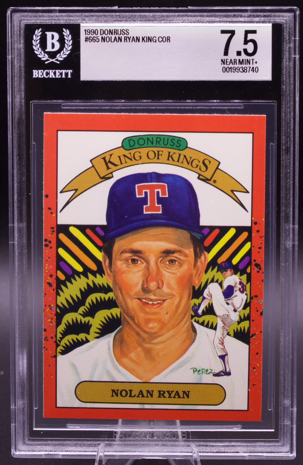 1990 Donruss King of Kings Nolan Ryan #665 New BGS Holder 7.5 NM+ Rangers