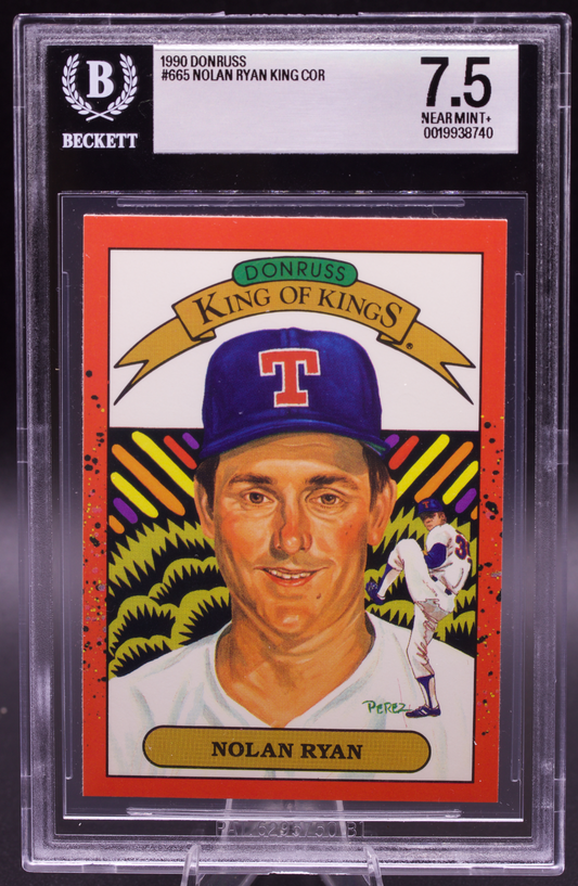 1990 Donruss King of Kings Nolan Ryan #665 New BGS Holder 7.5 NM+ Rangers