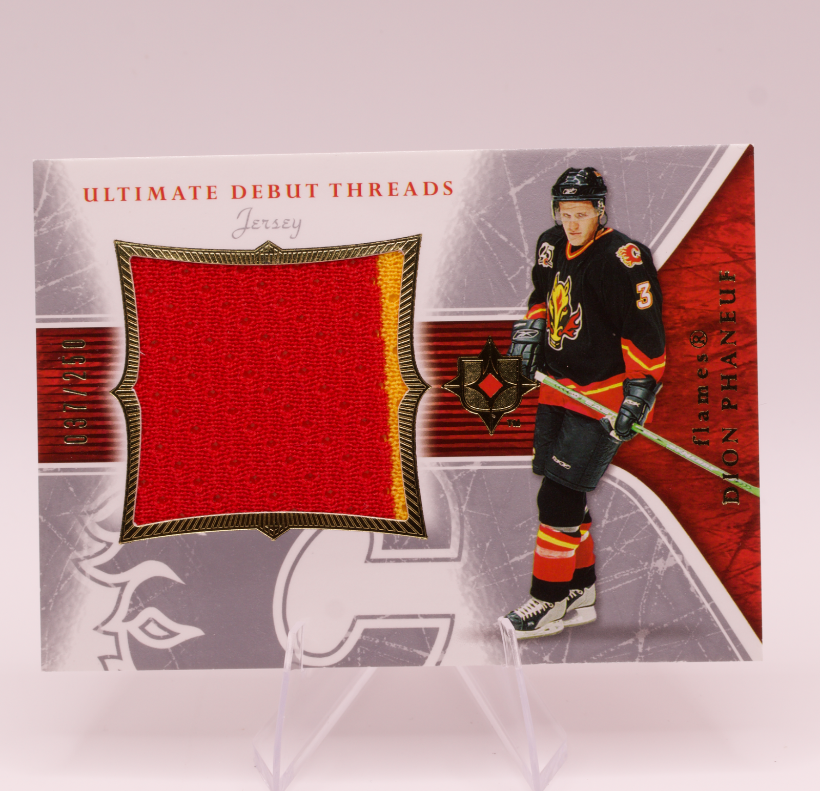2005-06 Upper Deck Ultimate Collection Dion Phaneuf Debut Threads Jersey /250