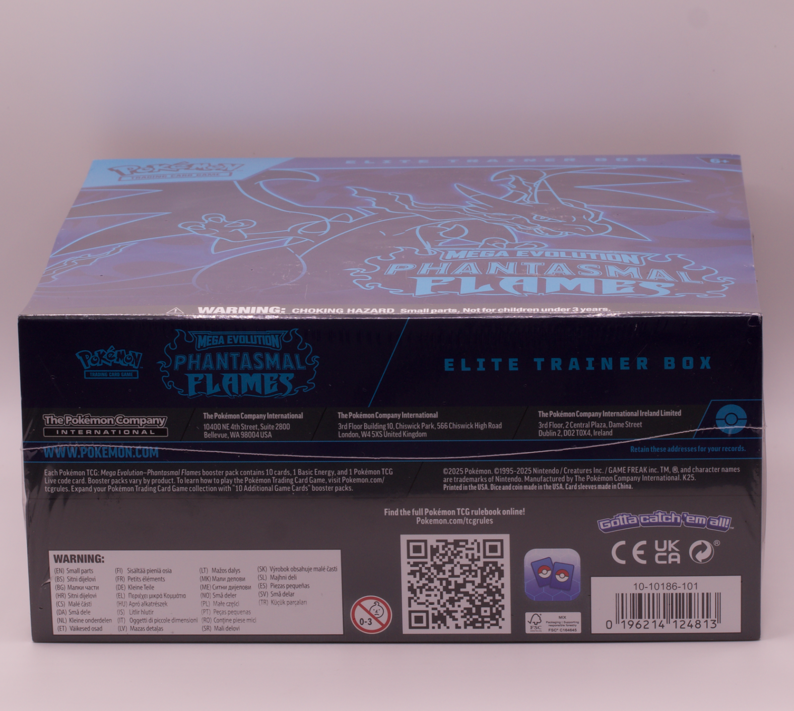 Pokemon Phantasmal Flames Elite Trainer Box ETB Mega Charizard X 9 Packs Sealed