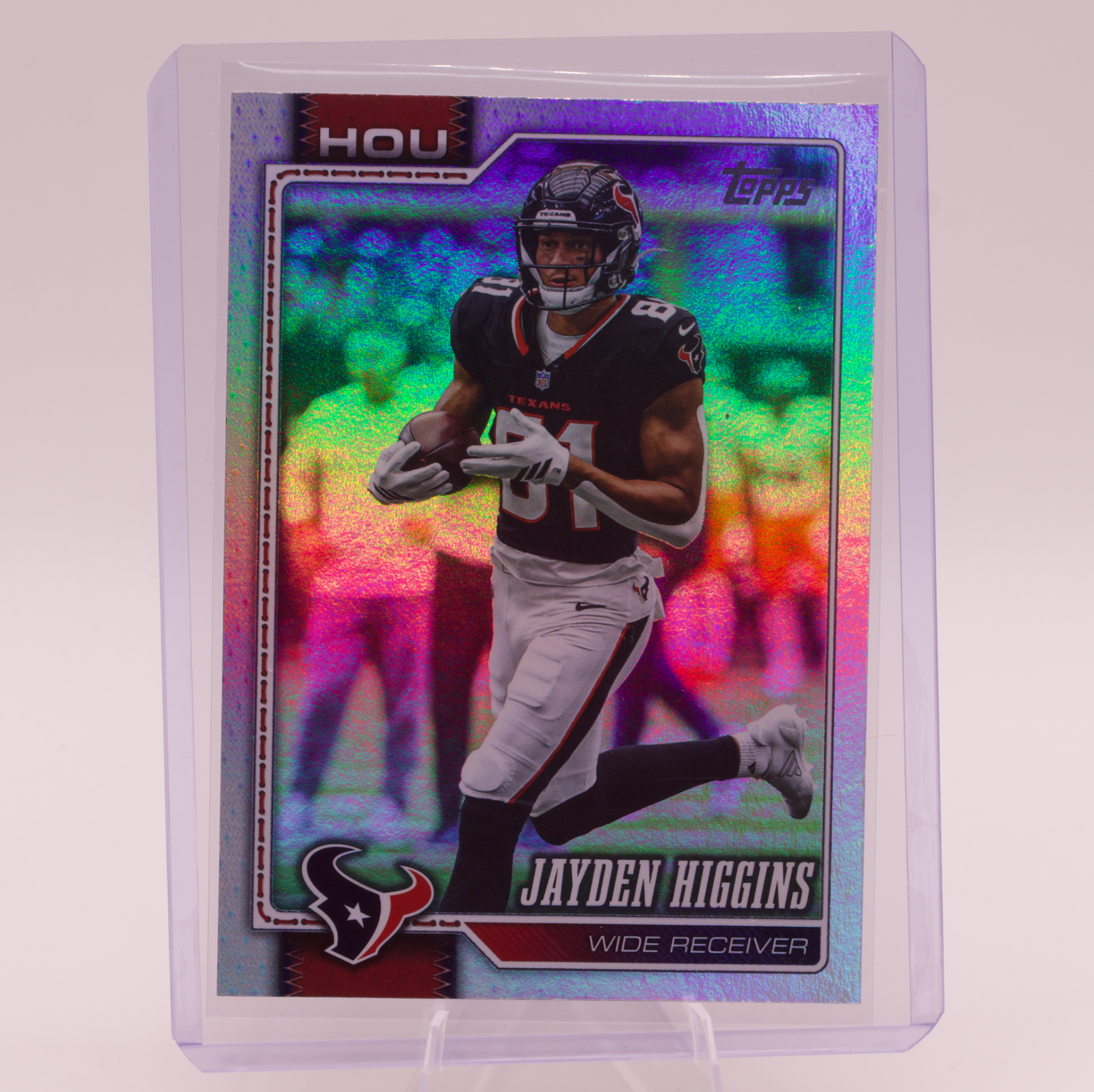2026 Topps Jayden Higgins #79 Holo Foil Houston Texans WR Iowa State Cyclones