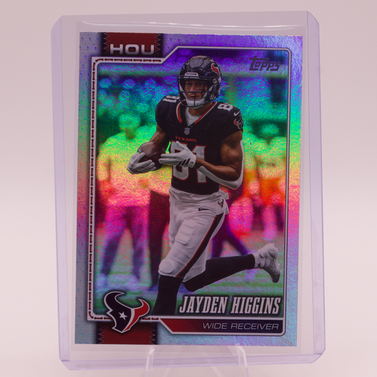 2026 Topps Jayden Higgins #79 Holo Foil Houston Texans WR Iowa State Cyclones