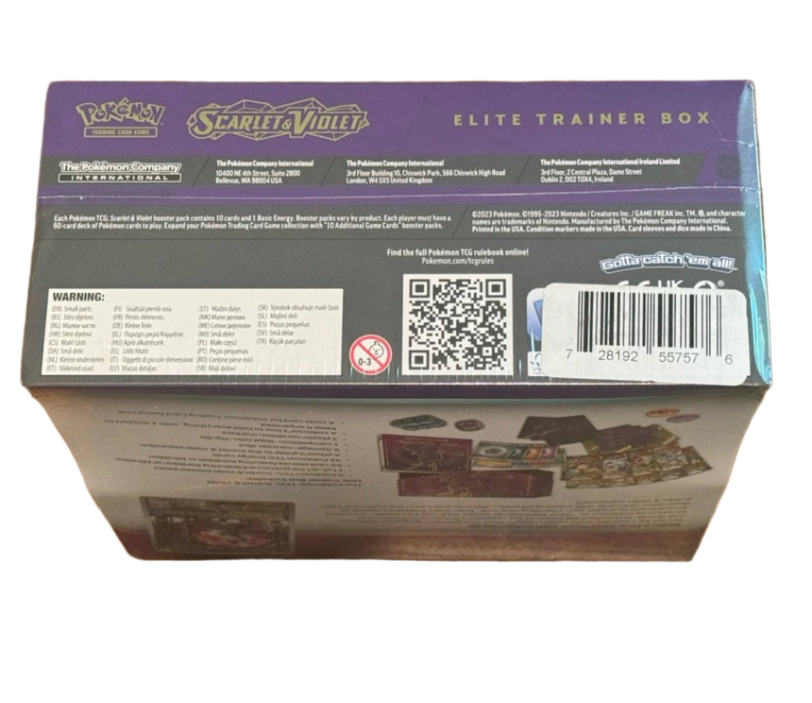 Pokemon Scarlet and Violet Elite Trainer Box Miraidon ETB Factory Sealed