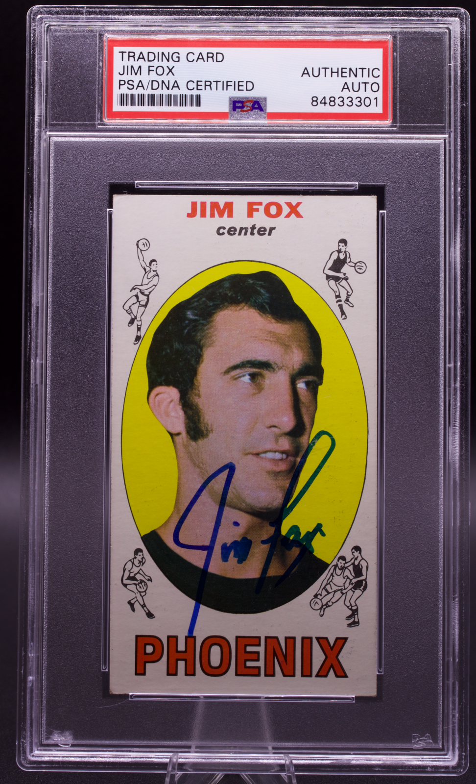 1969 Topps Jim Fox #88 PSA Authentic Auto Signed Phoenix Suns Tallboy Vintage