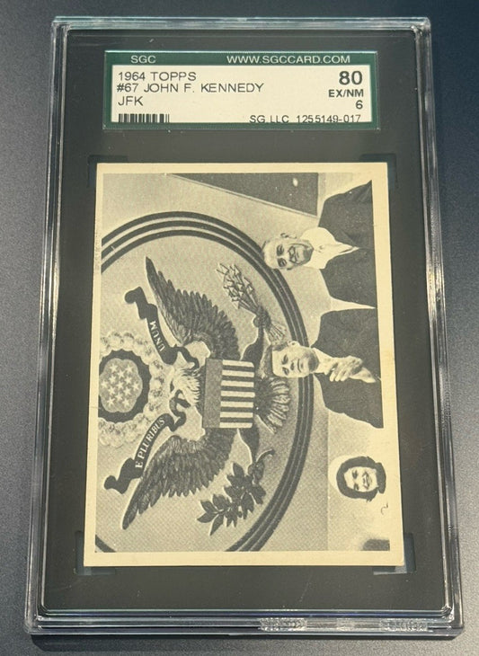 🦅 1964 Topps JFK #67 SGC 6 • Inauguration Day • Presidential Seal Backdrop