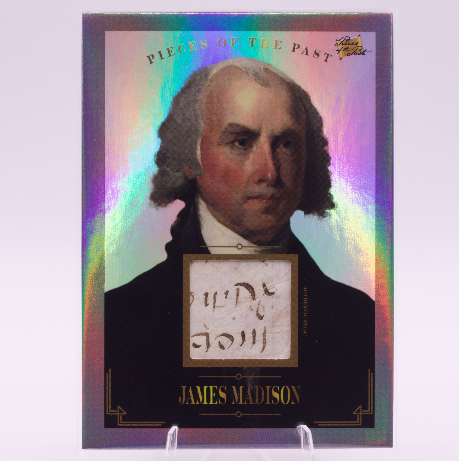 James Madison Authentic Relic Card Pieces of the Past #104 4th President USA
