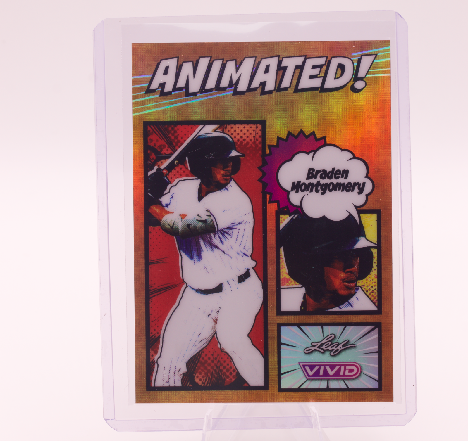 2026 Leaf Vivid Animated Braden Montgomery 1/1 Pre-Production Proof White Sox