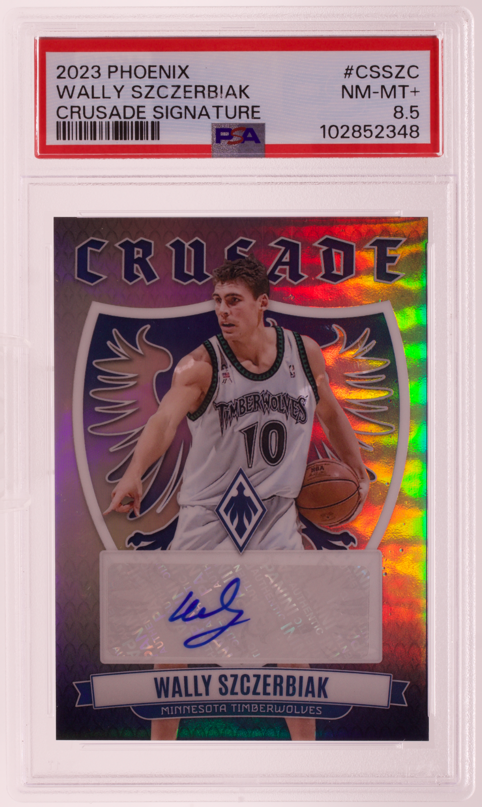 2023-24 Phoenix Wally Szczerbiak Crusade Signature Auto PSA 8.5 Timberwolves