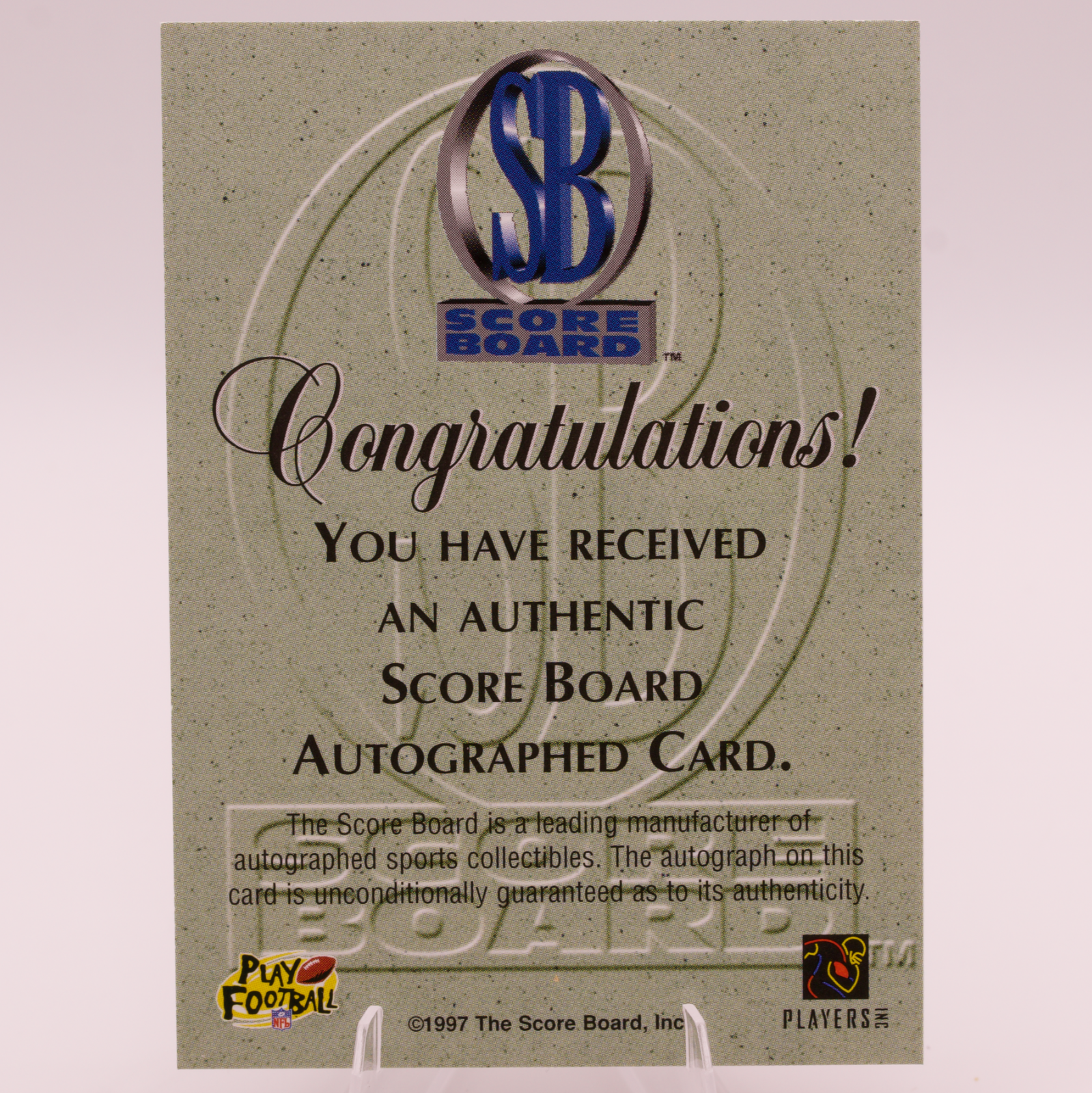 1997 Pro Line Eric Allen Auto Saints Eagles Pro Bowl CB Score Board Signed