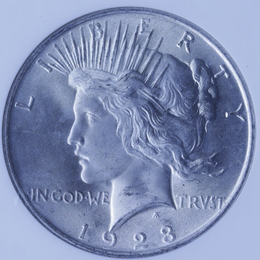 1923 Peace Dollar NGC MS64 • Patriot Collection • 90% Silver $1 Coin