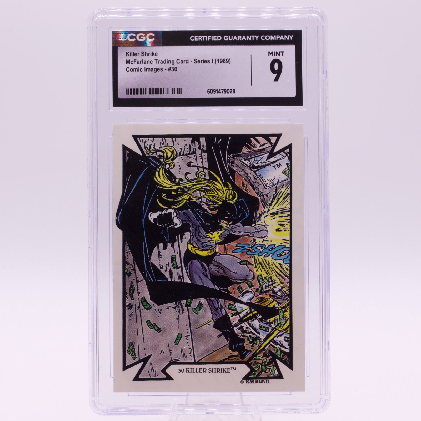 1989 McFarlane Comic Images Killer Shrike #30 CGC 9 MINT Marvel Trading Card