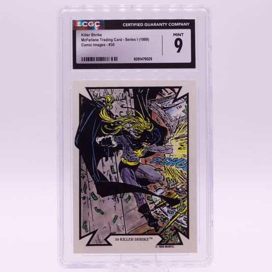 1989 McFarlane Comic Images Killer Shrike #30 CGC 9 MINT Marvel Trading Card