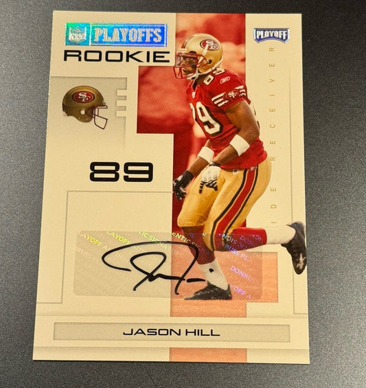 2007 Playoff Contenders Jason Hill Rookie Auto • Serial #’d 24/25 • 49ers WR