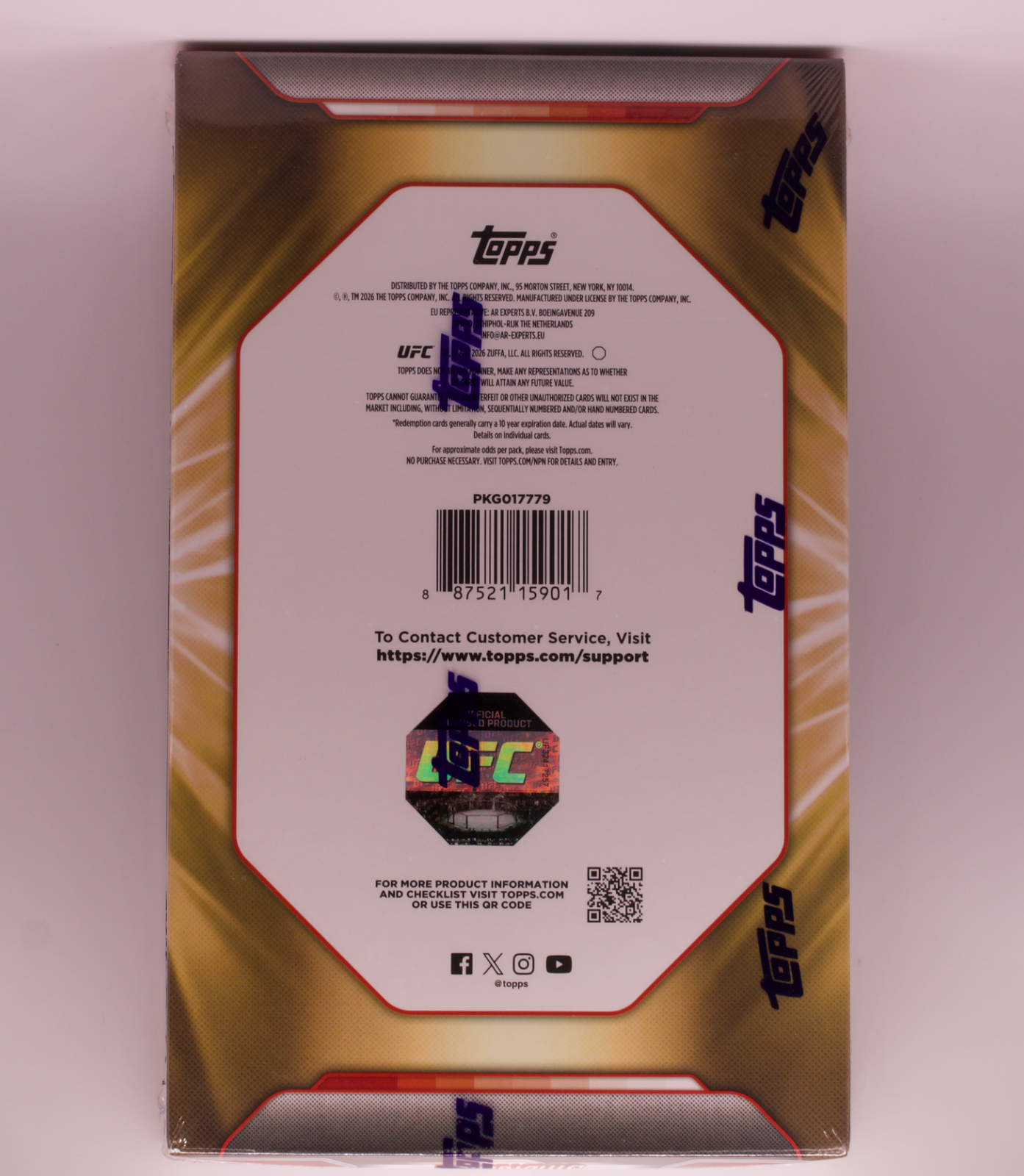 2026 Topps Stadium Club UFC Hobby Box Factory Sealed 16 Packs 2 Autographs MMA