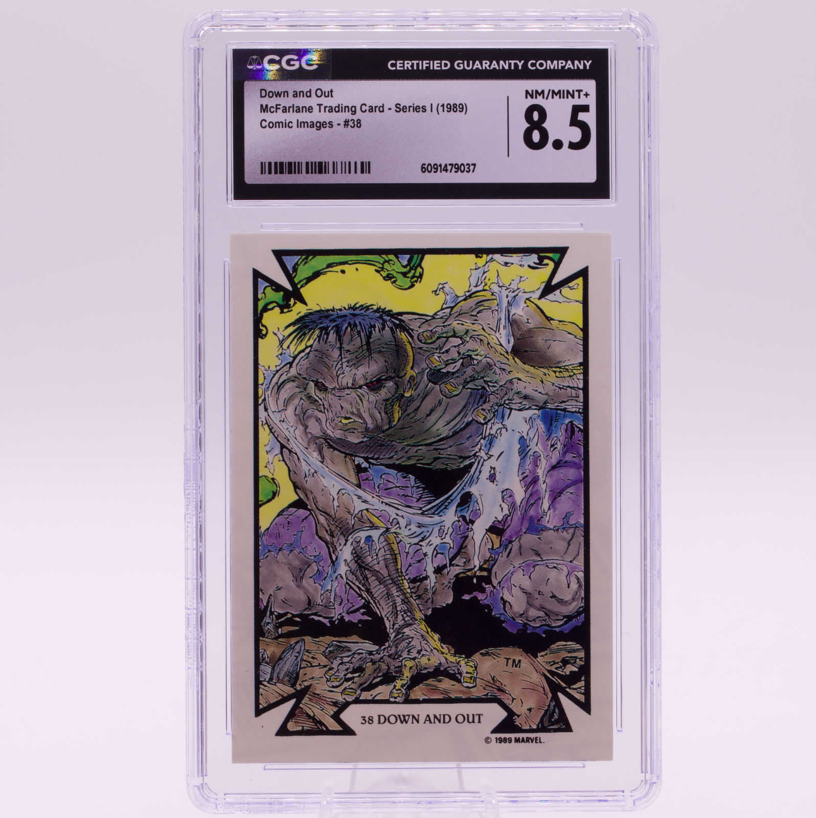 1989 Comic Images Todd McFarlane Down and Out #38 CGC 8.5 Hulk