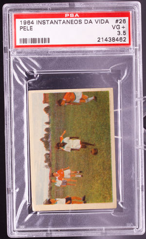 1964 Instantaneos Da Vida #26 Pele PSA 3.5 VG+ Ameriquinha Brazil Soccer Card