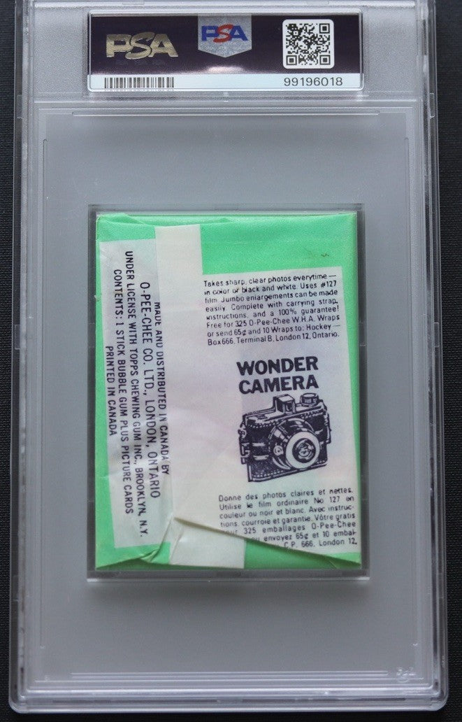 1974 O-Pee-Chee WHA Hockey Wax Pack PSA 8 • Sealed OPC • Rare Vintage Pack