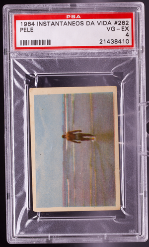 1964 Instantaneos Da Vida #262 Pele PSA 4 VG-EX Sea Beach Brazil Soccer Card