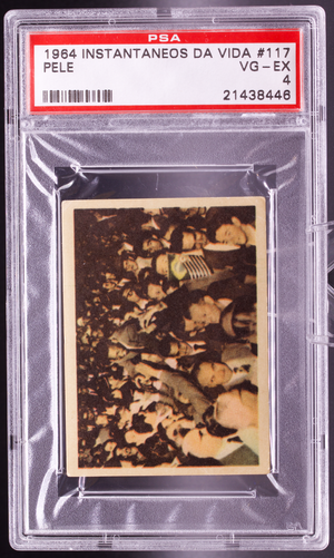 1964 Instantaneos Da Vida #117 Pele PSA 4 VG-EX 1958 World Cup Parade Soccer