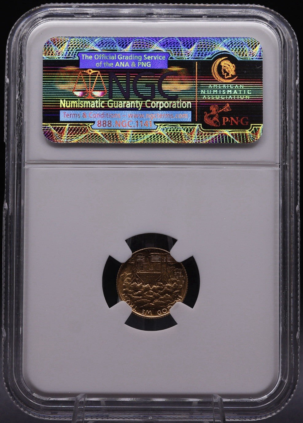 1922 US Ulysses S. Grant Gold Commemorative G$1 NGC MS67 Certified Gold Dollar