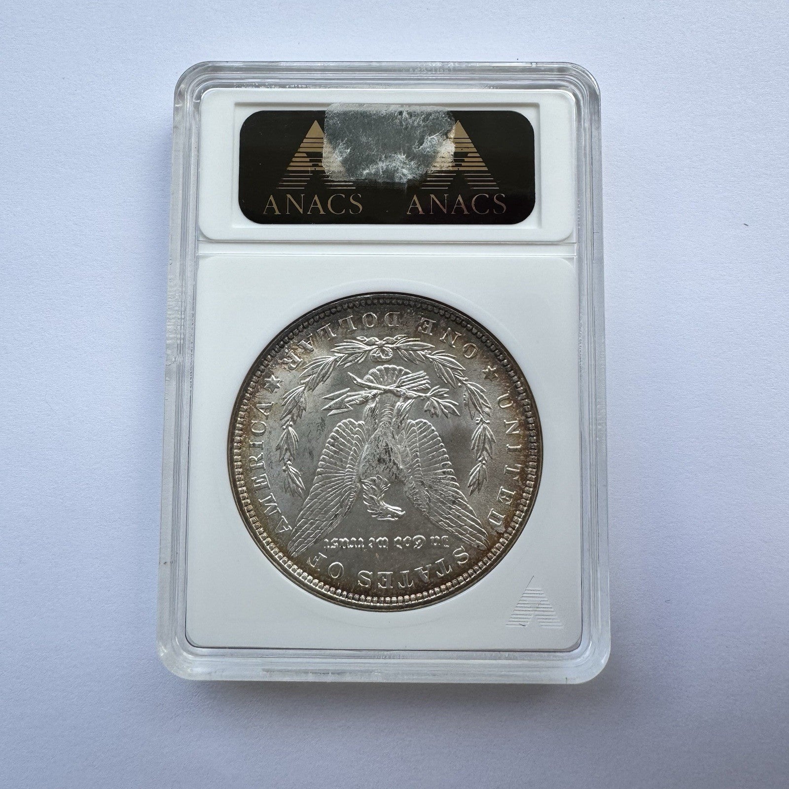 1887 Morgan Silver Dollar – ANACS MS62 – High-Grade 90% Silver - Soapbox Holder