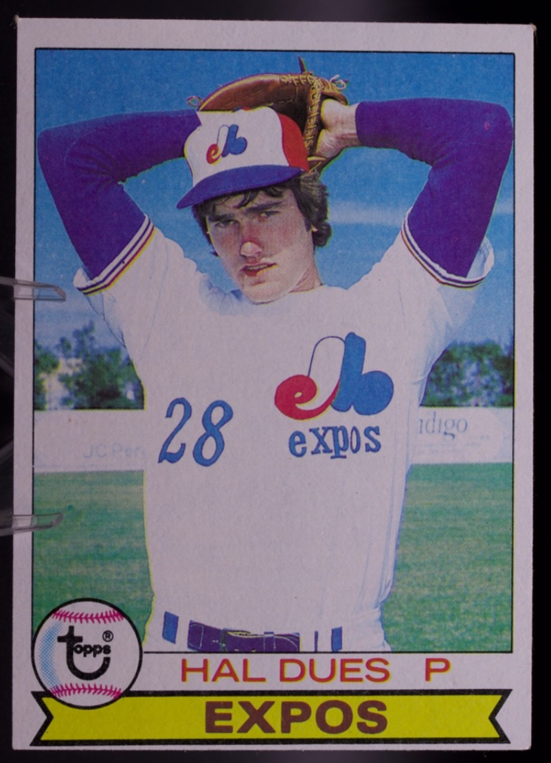 1979 Topps #699 Hal Dues Montreal Expos Rookie Pitcher Vintage Baseball Card RC