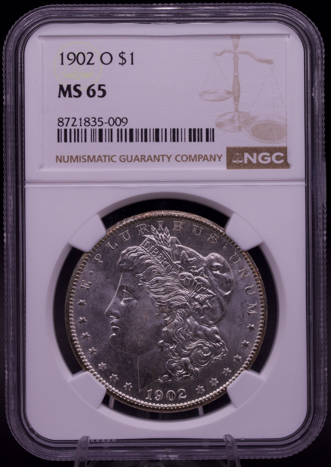 1902-O Morgan Silver Dollar NGC MS65 Gem Uncirculated New Orleans